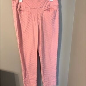 Crown & Ivy Pink Cropped Ankle Pants